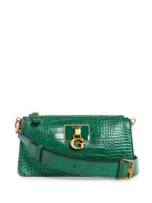 Sac Crossbody Guess Stephi Mini Femme Vert | 51264-SQYI