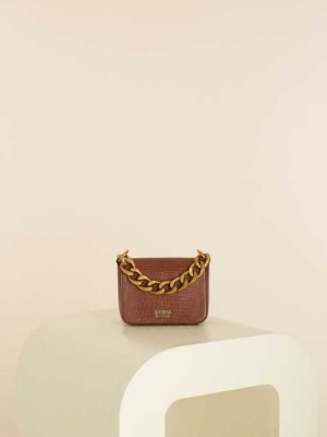 Sac Crossbody Guess Tullia Mini Femme Rouge | 83149-ZOJU