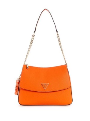 Sac Porté Épaule Guess Cordelia Hobo Femme Orange | 58790-JXHA