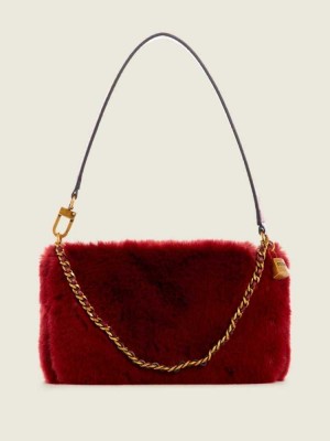 Sac Porté Épaule Guess Katey Luxe Mini Femme Rouge | 59631-MEID