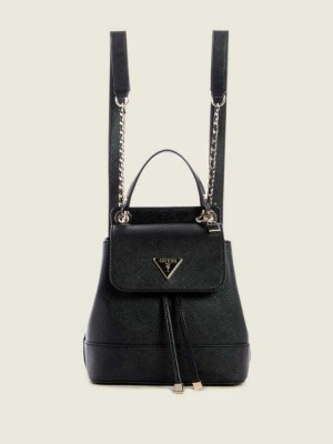 Sacs à Dos Guess Cordelia Convertible Femme Noir | 82157-BKPA