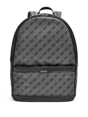 Sacs à Dos Guess Kevin Logo-Print Femme Noir | 38562-VCGD