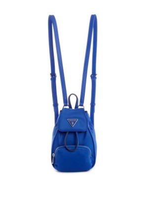 Sacs à Dos Guess Little Bay Mini Femme Bleu | 84301-WHUF