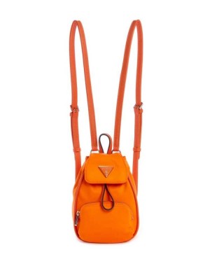 Sacs à Dos Guess Little Bay Mini Femme Orange | 60794-DOKJ