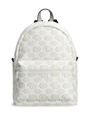 Sacs à Dos Guess Quatro Femme Blanche Multicolore | 29561-JMGA