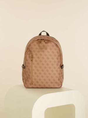 Sacs à Dos Guess Vezzola Femme Marron | 03874-SJMZ