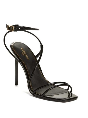 Sandales à Talons Guess Lanières Cord Talons Femme Noir | 01685-ZXYN