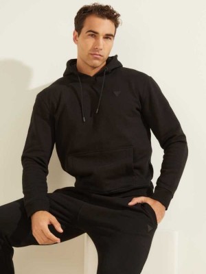 Sweat a Capuche Guess Eco Aldwin Homme Noir | 14983-BGSW