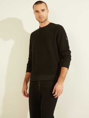 Sweatshirt Guess Alpine Performance Homme Noir | 54186-WFBZ