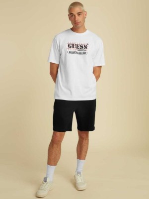 T Shirts Guess Originale Grid Homme Blanche | 13826-MWBJ