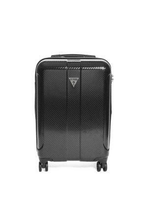 Valise Guess Lustre 20" Spinner Suitcase Femme Noir | 03167-KIPE