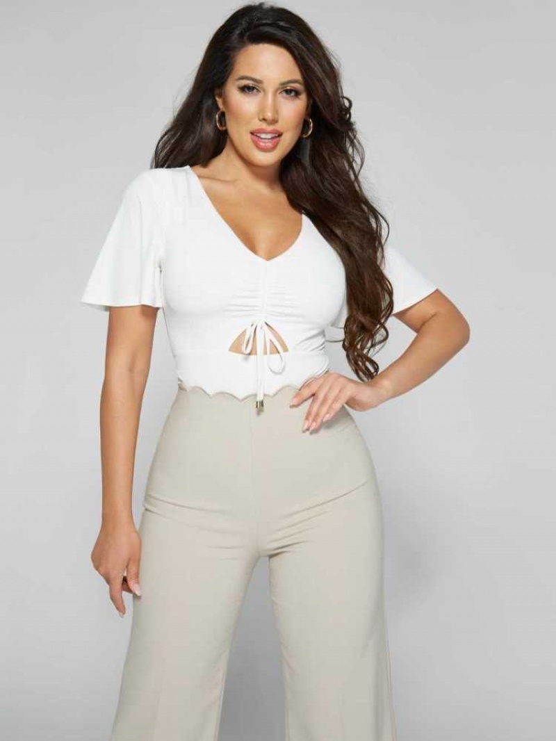 Body Guess Darling Cutout Femme Blanche | 75492-RSQD