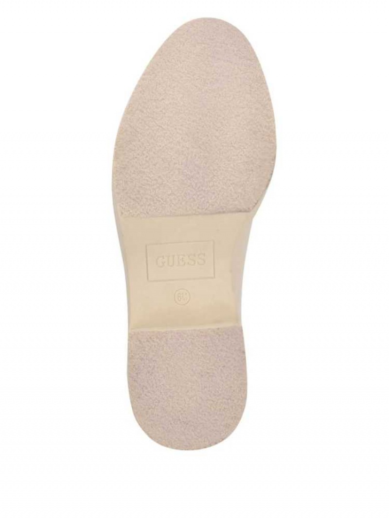 Botte Guess Keanna Logo Knit Chelsea Femme Blanche | 24916-UMQB