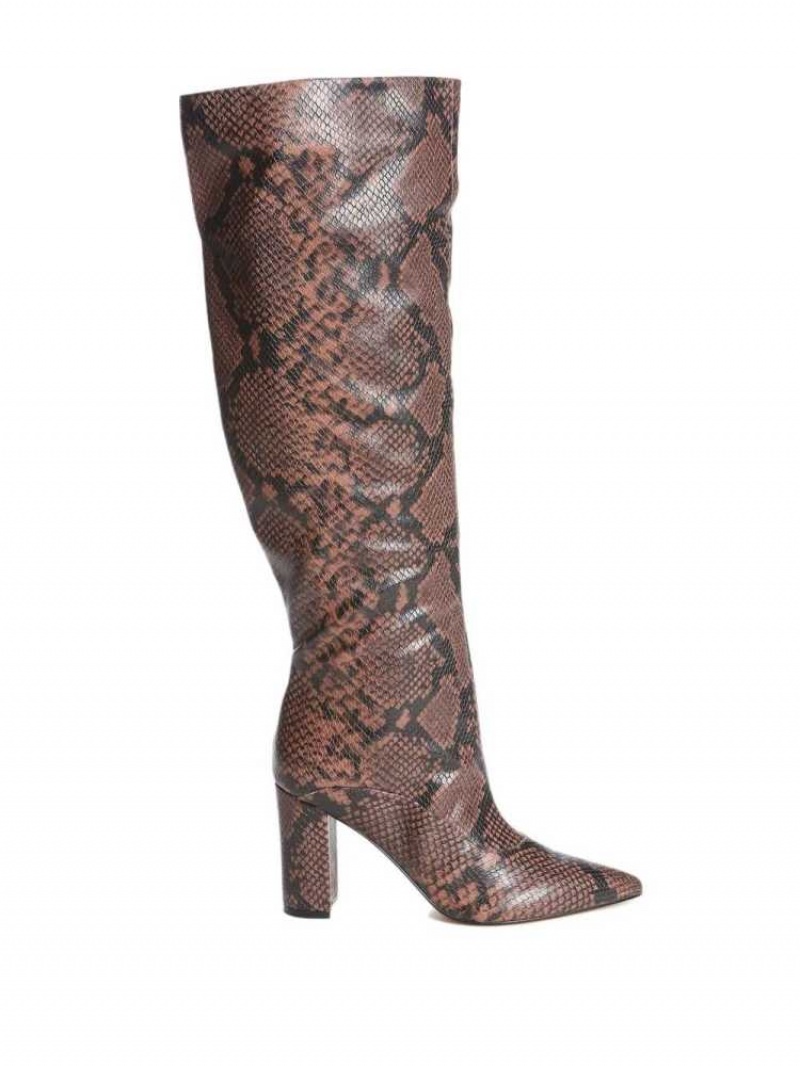 Botte Guess Ladie Snake Femme Marron Multicolore Serpent | 64203-OSGT