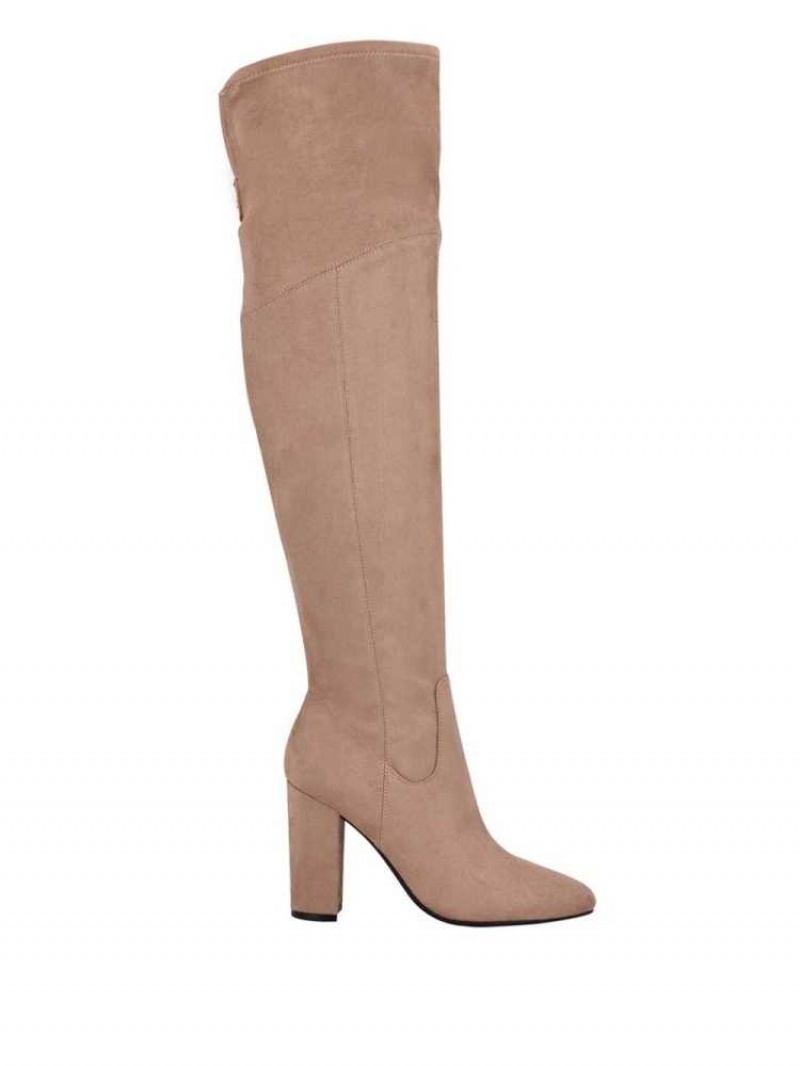 Botte Guess Mireya Over-The-Knee Femme Beige | 72908-DHTN