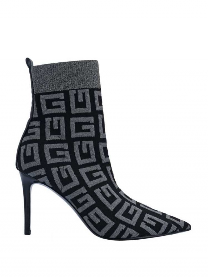 Bottines Guess Dallyca G-Logo Sock Femme Noir | 56704-FVDW