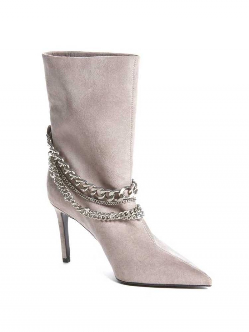 Bottines Guess Dasilde Chain Femme Vert | 31586-REUC