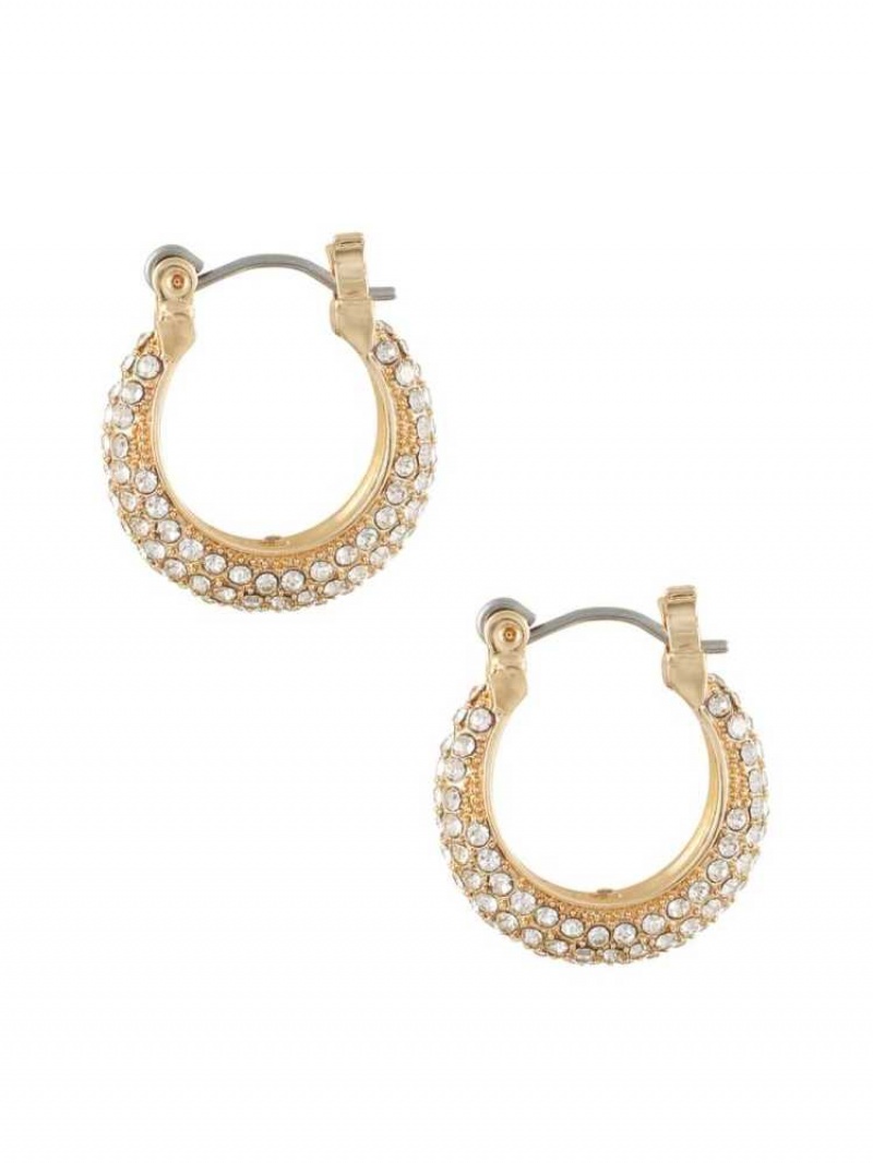 Boucles d\'Oreilles Guess Gold-Tone Rhinestone Set Femme Doré | 73196-AZML