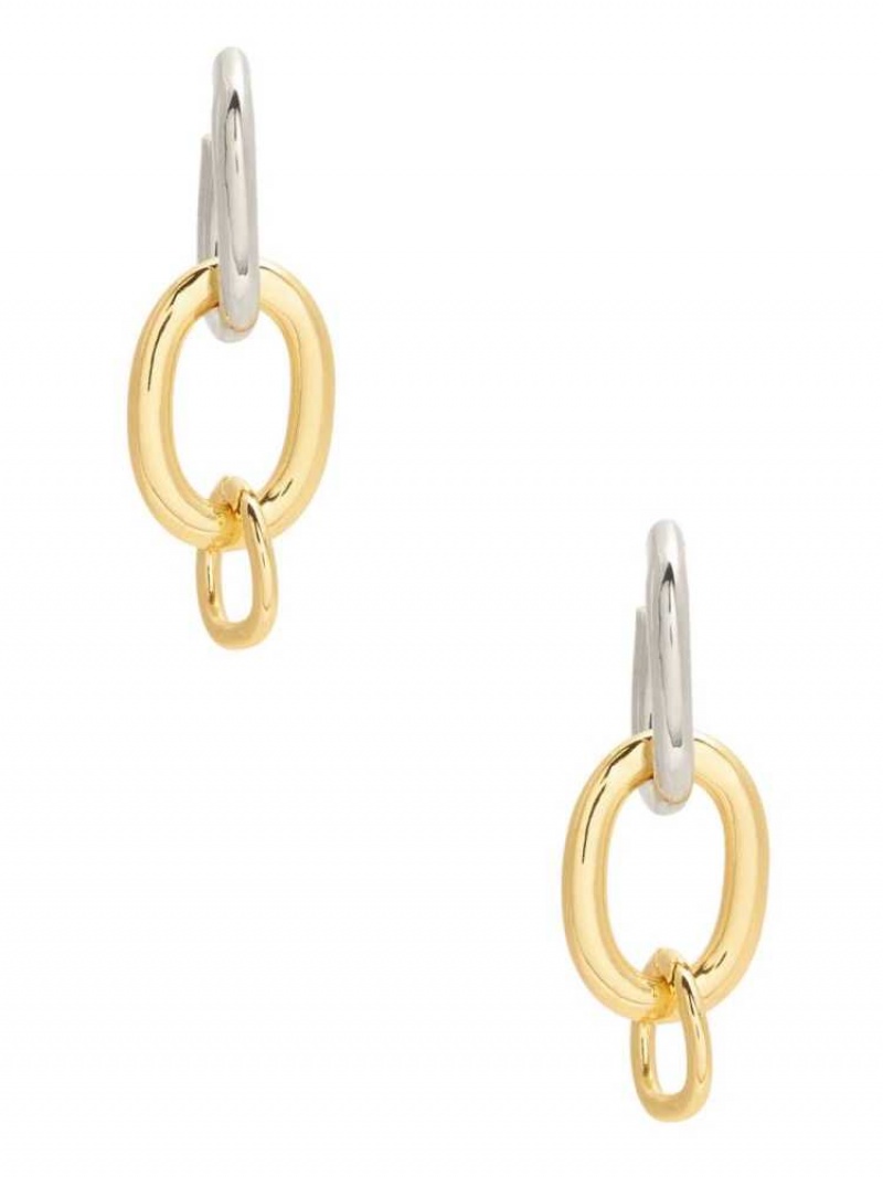 Boucles d\'Oreilles Guess Multi-Tone Chain Femme Doré Multicolore | 86279-XFYI