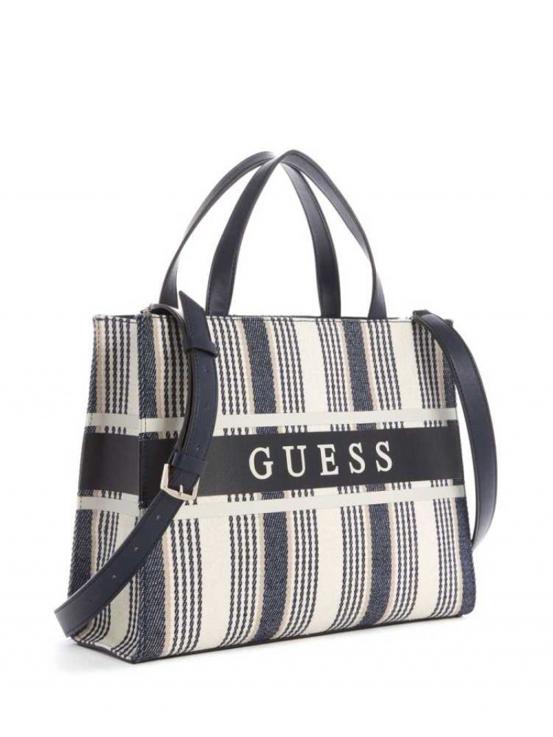 Cabas Guess Monique Small Femme Bleu | 61504-ZACU