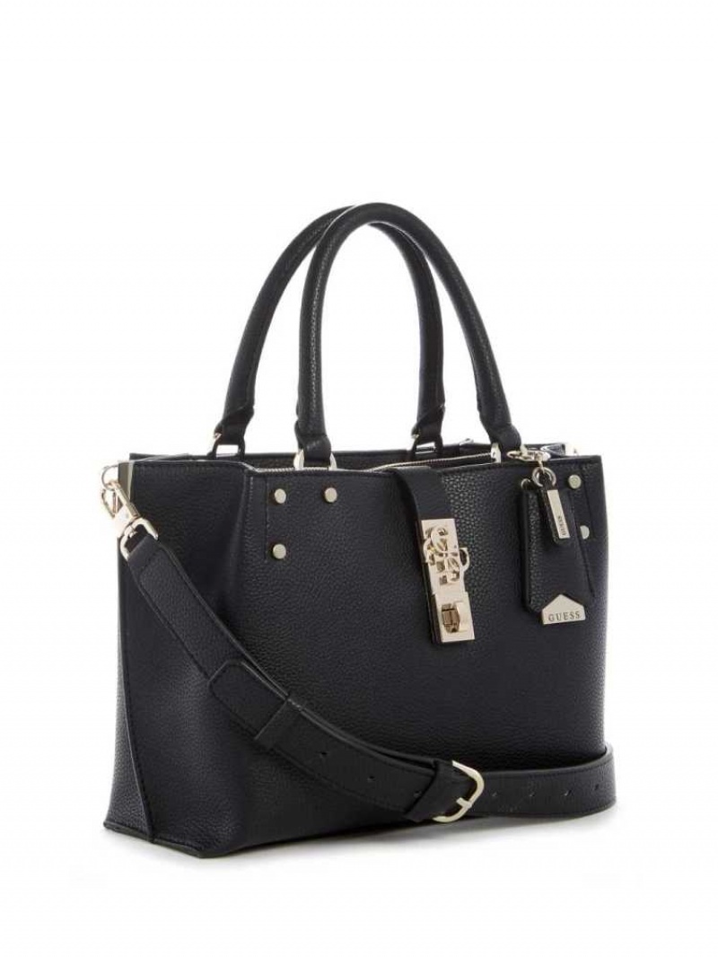 Cartable Guess Albury Small Girlfriend Femme Noir | 85960-IYBO