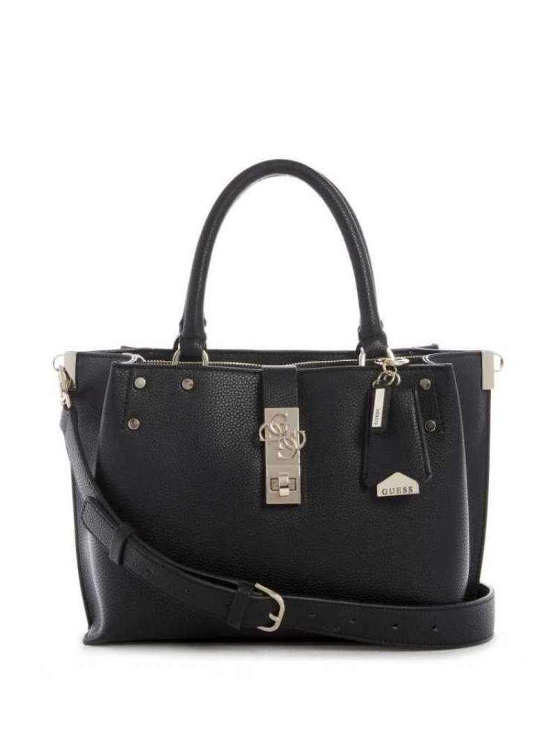 Cartable Guess Albury Small Girlfriend Femme Noir | 85960-IYBO