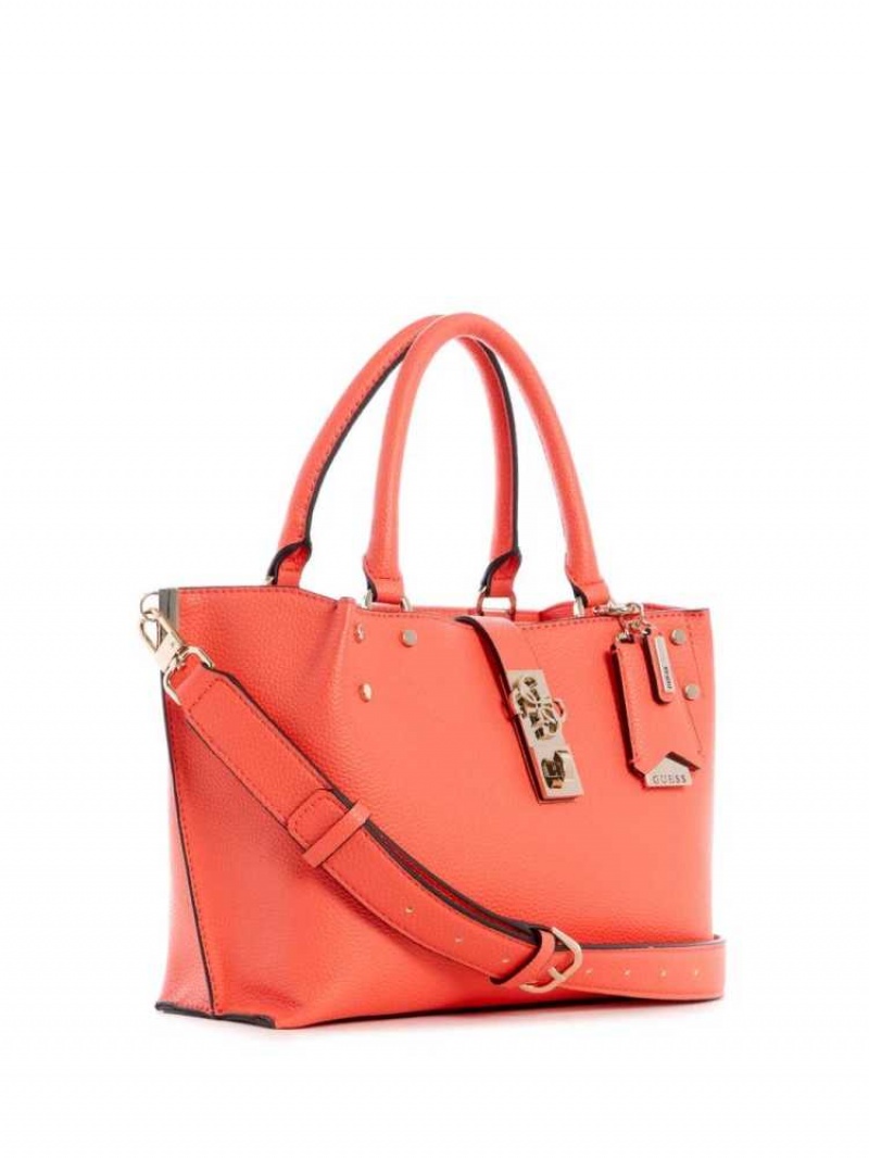 Cartable Guess Albury Small Girlfriend Femme Corail | 27069-GLND