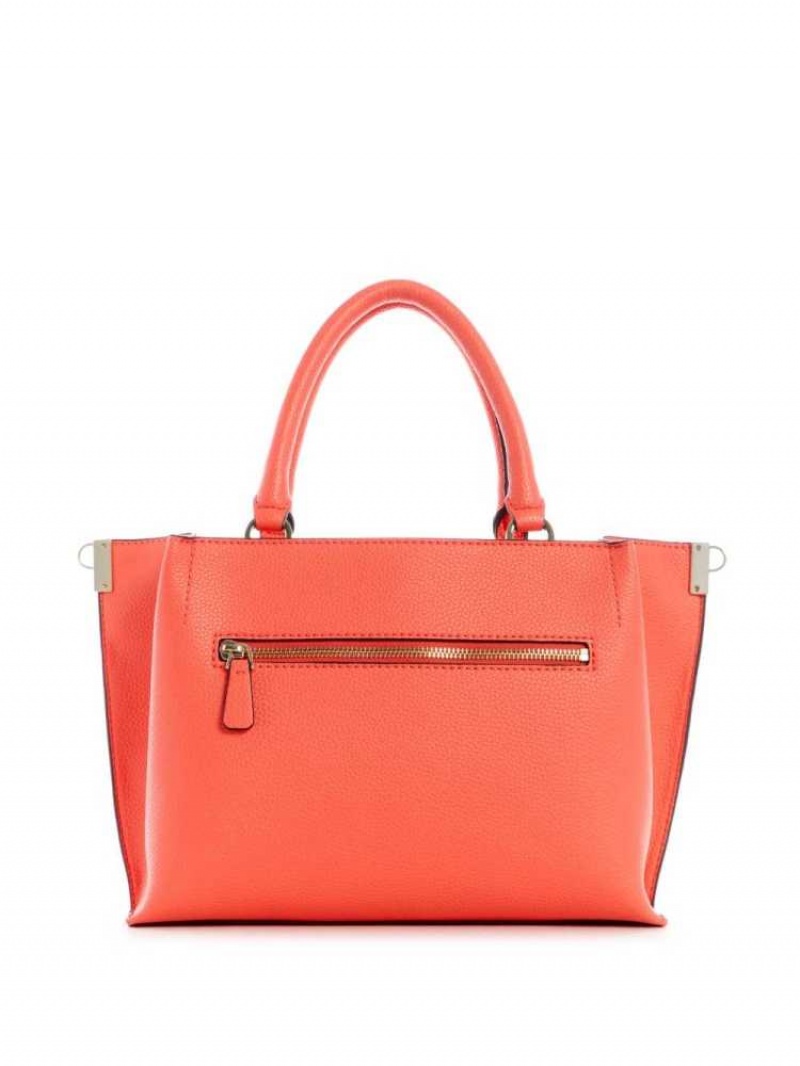 Cartable Guess Albury Small Girlfriend Femme Corail | 27069-GLND