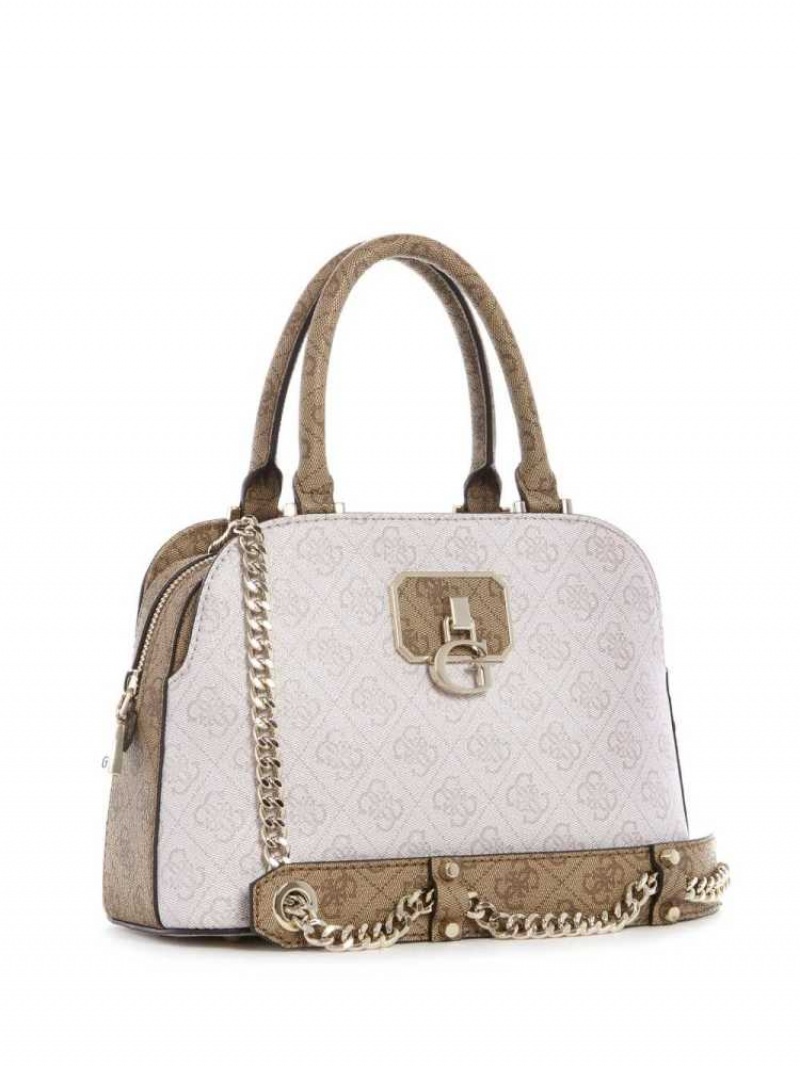 Cartable Guess Alisa Small Girlfriend Femme Argent | 59732-DCLS