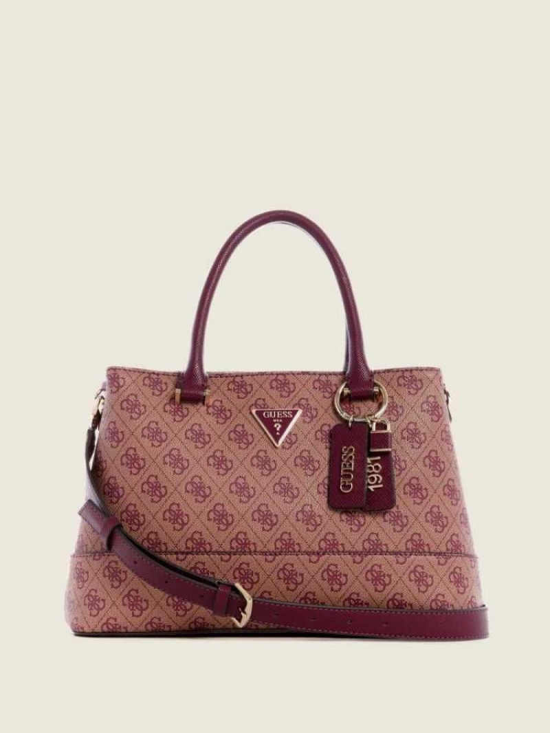 Cartable Guess Cordelia Logo Luxury Femme Violette | 67892-LTFC