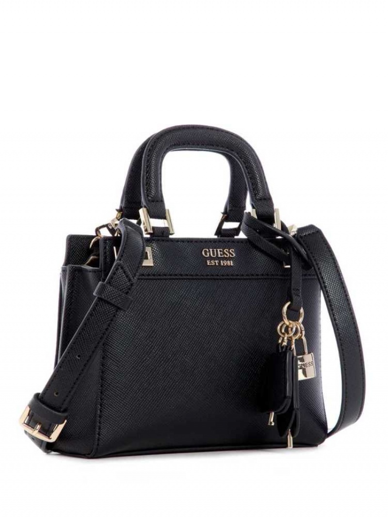 Cartable Guess Katey Mini Femme Noir | 01653-DLNZ