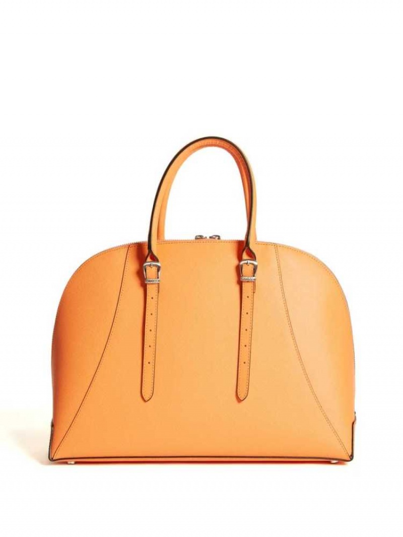 Cartable Guess Lady Luxe Dome Femme Orange | 40869-UXIA