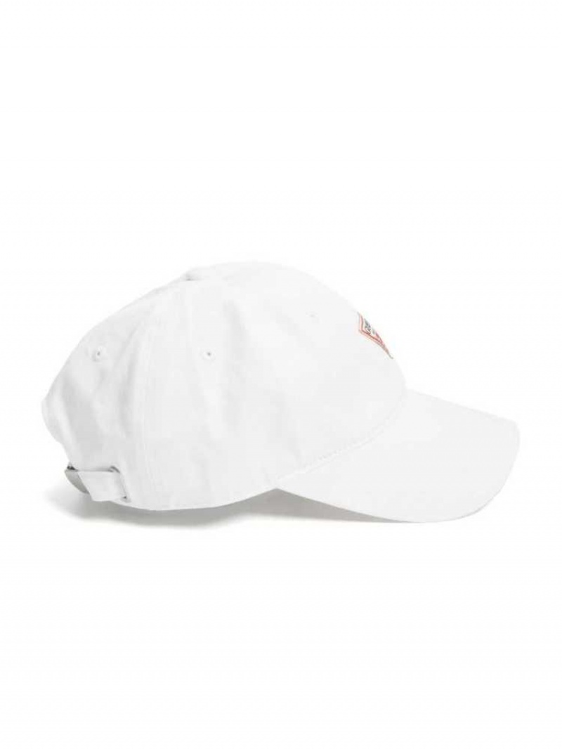 Chapeaux Guess Logo Baseball Femme Blanche | 48270-GHXJ