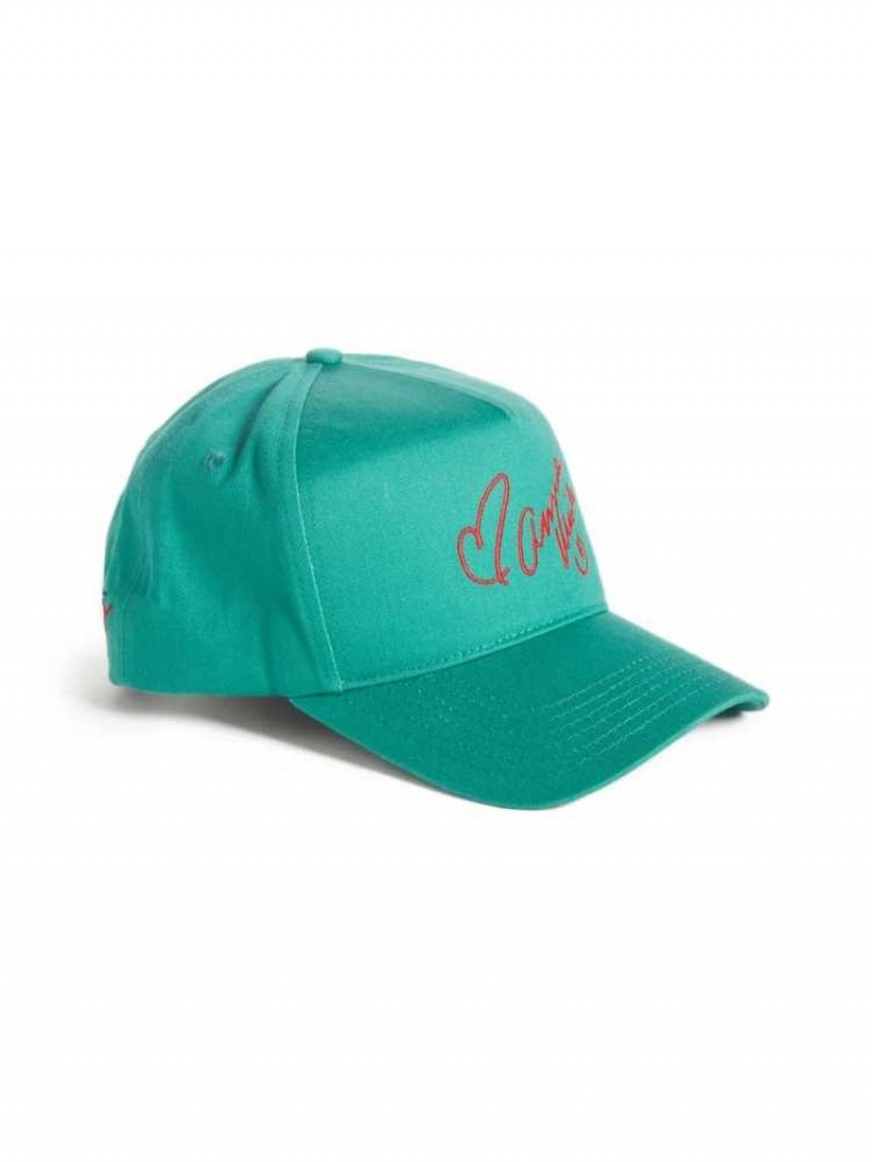 Chapeaux Guess Originale x Anna Nicole Smith Signature Femme Vert Bleu | 61807-UVFW