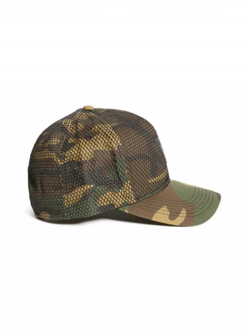 Chapeaux Guess Tyler Mesh Triangle Baseball Homme Camouflage | 03795-PHRY