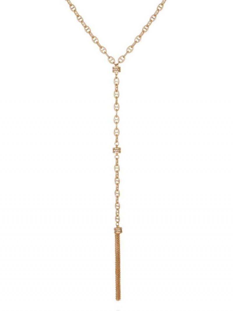 Collier Guess Gold-Tone Chain Y Femme Doré | 09452-NDBC