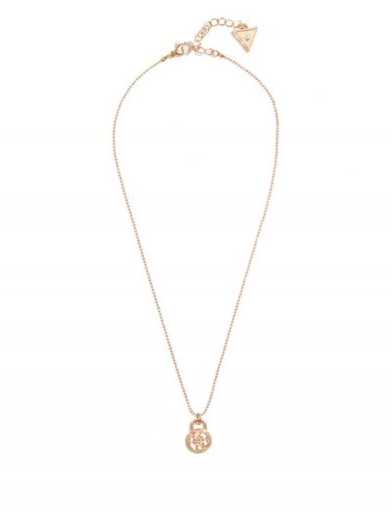 Collier Guess Gold-Tone Quattro G Femme Doré | 12760-GEUM