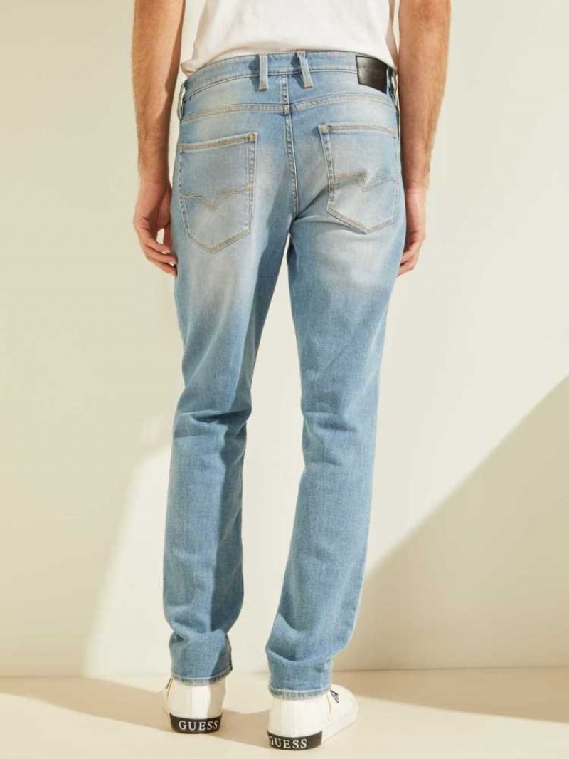 Jean Guess Faded Slim Tapered Homme Lavage | 41385-TOID