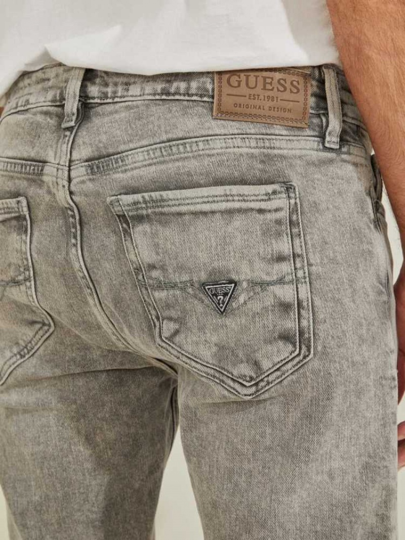 Jean Guess Mince Homme Blanche Bleu Clair | 35649-KZCD