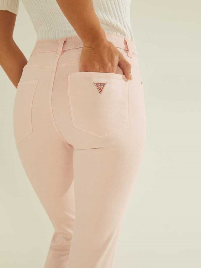 Jean Guess Pastel Sexy Curve Mince Femme Rose | 40235-XWPE