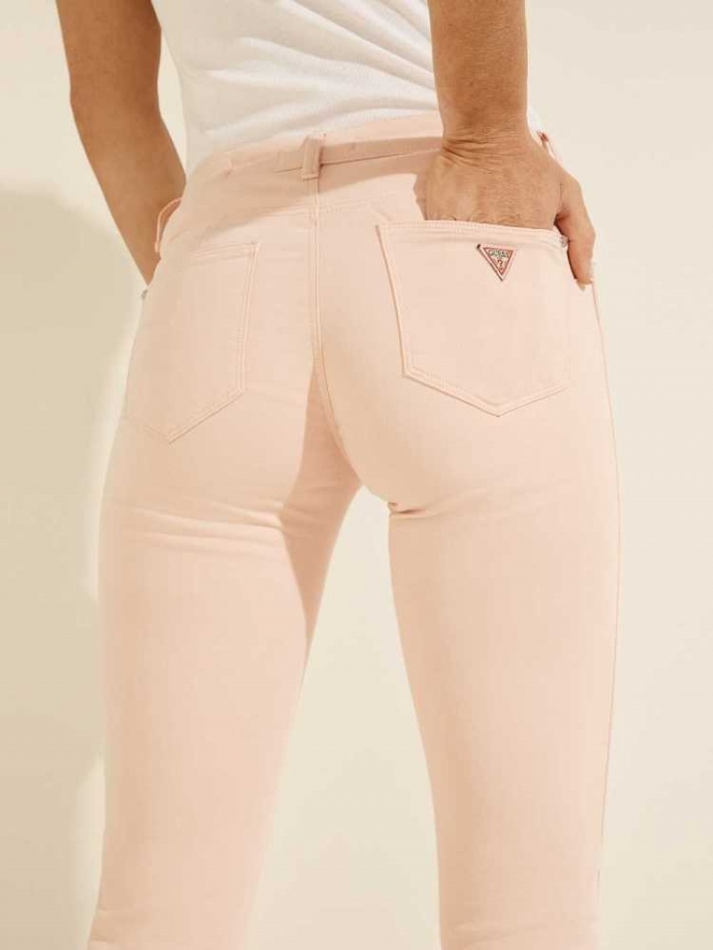 Jean Guess Super-Stretch Curve X Mince Femme Rose | 14903-HIPU