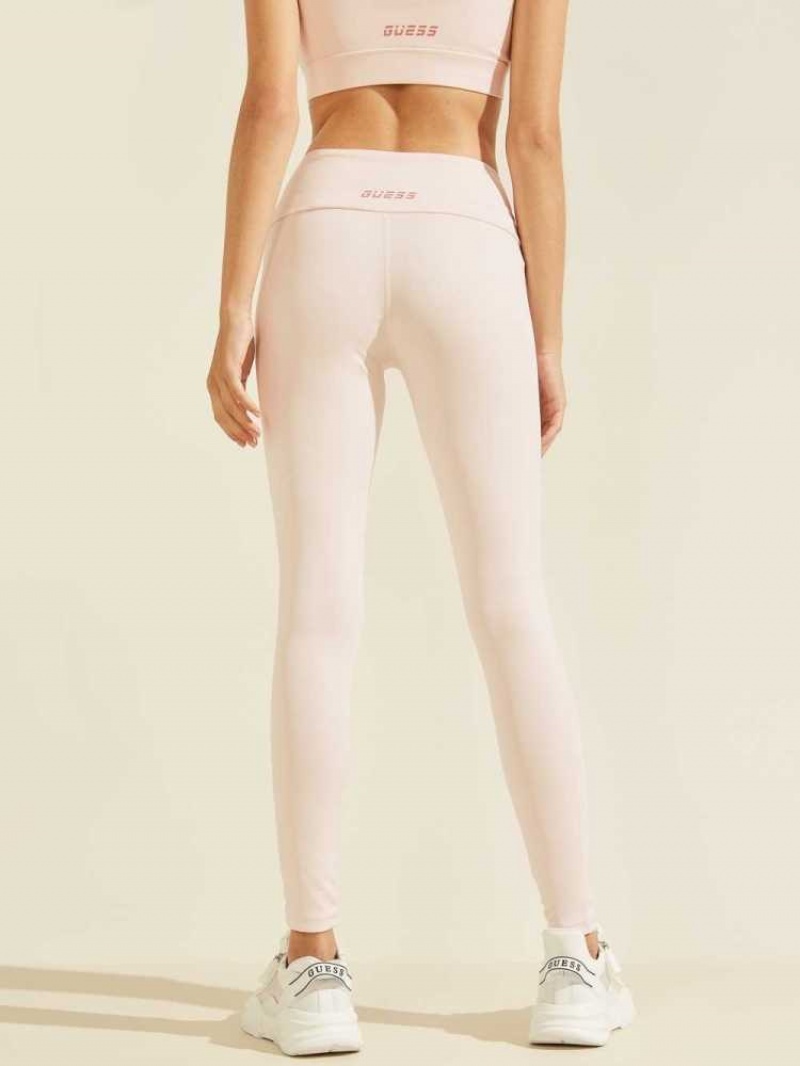 Leggings Guess Dentelle-Up Femme Blanche | 37415-ZPCY