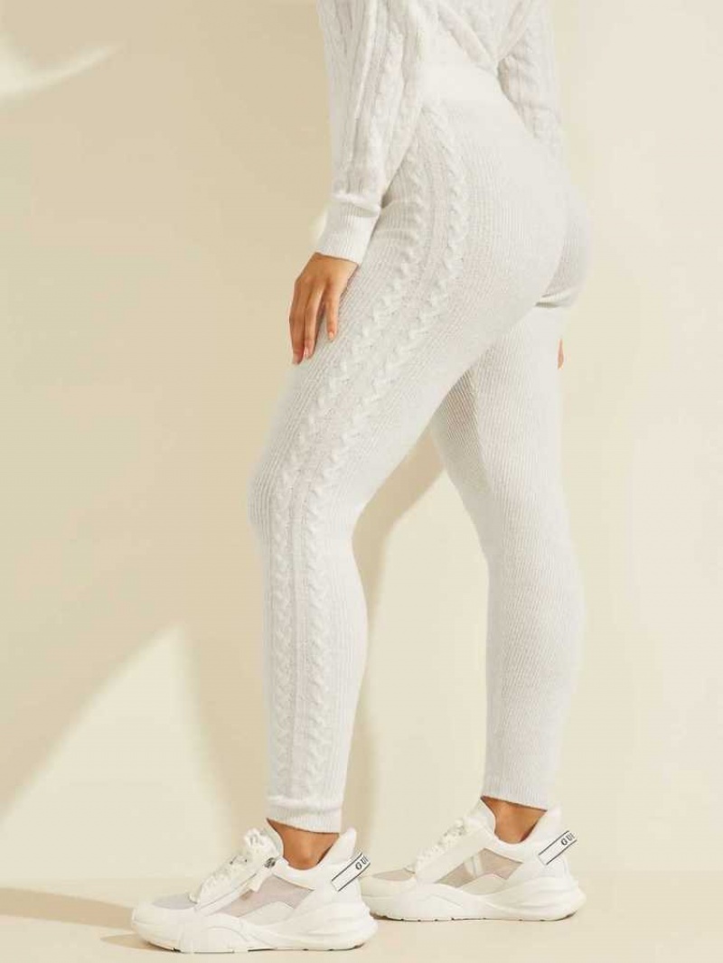 Leggings Guess Serena Femme Blanche Blanche | 43158-NHMS