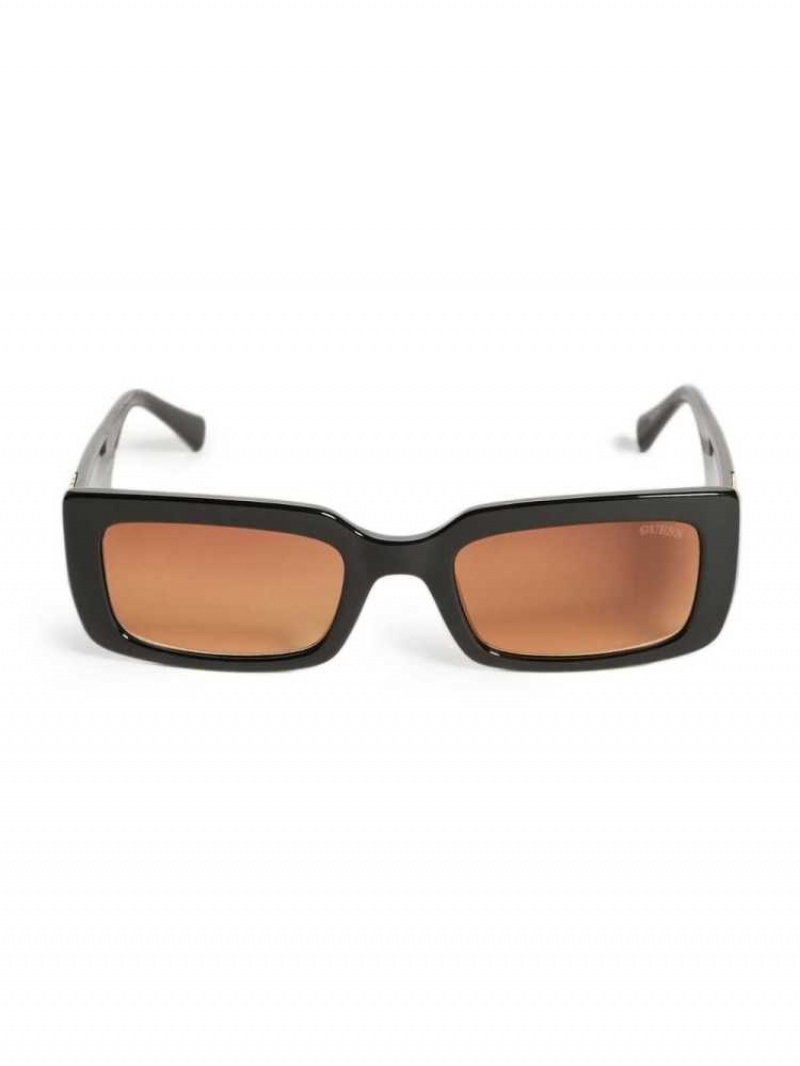 Lunette de Soleil Guess Originale Rectangular Homme Noir | 46758-VPIA