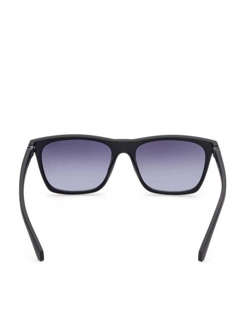 Lunette de Soleil Guess Square Homme Noir | 43160-FJHS