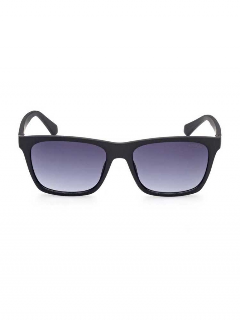 Lunette de Soleil Guess Square Homme Noir | 43160-FJHS