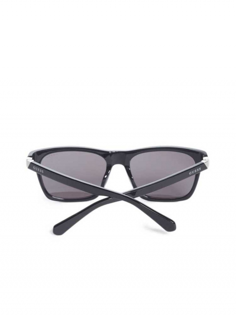 Lunette de Soleil Guess Square Homme Noir | 20194-UMOI