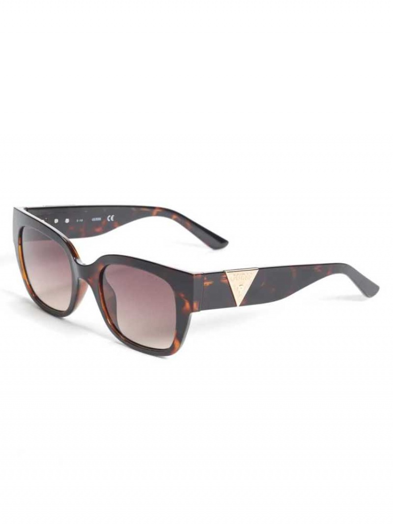 Lunette de Soleil Guess Tortoise Square Femme Marron | 83946-LSDR