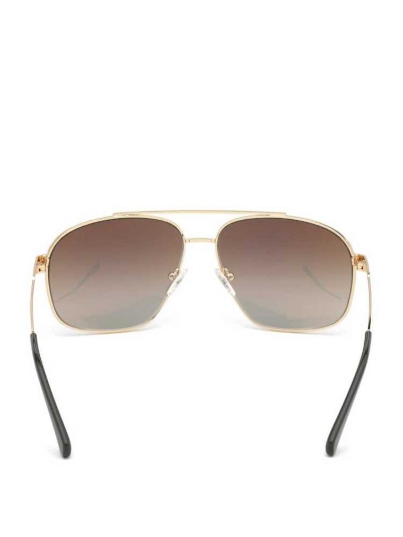 Lunette de Soleil Guess Trevor Navigator Homme Doré Noir | 85934-MYPF