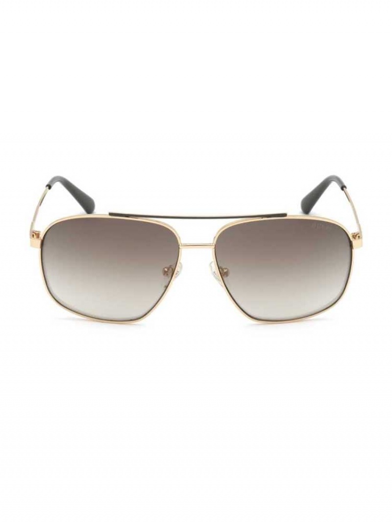 Lunette de Soleil Guess Trevor Navigator Homme Doré Noir | 85934-MYPF